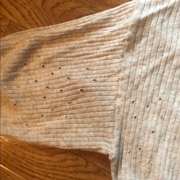 ALL SAINTS distressed top tunic tee tan beige - Picture 3 of 6